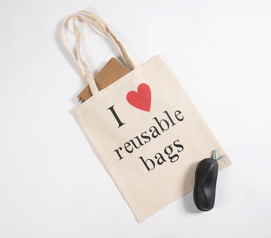 I Love Reusable bags' Canvas Tote bag - GAAIA