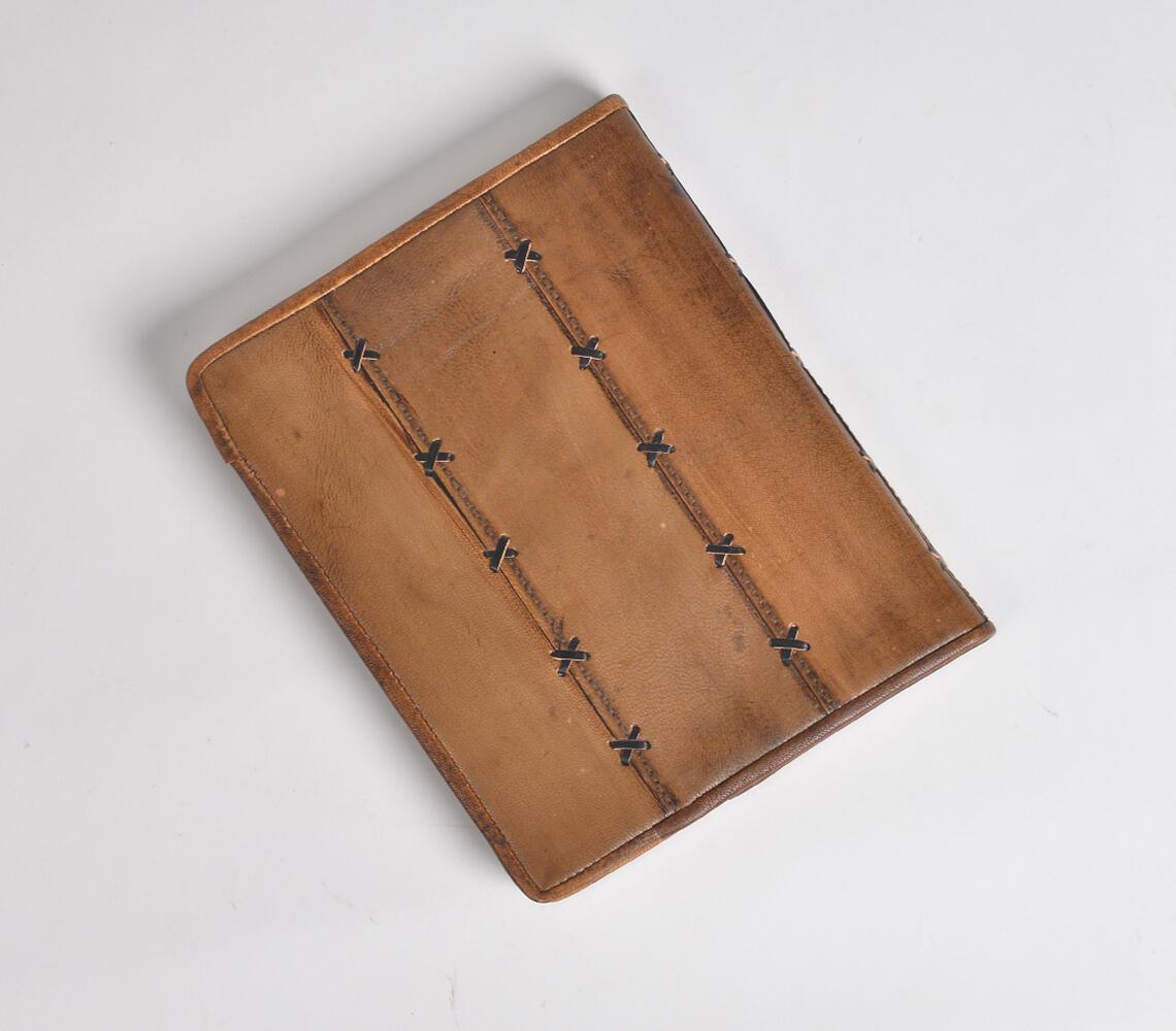 Leather Cross Stitch & Bound Diary - GAAIA