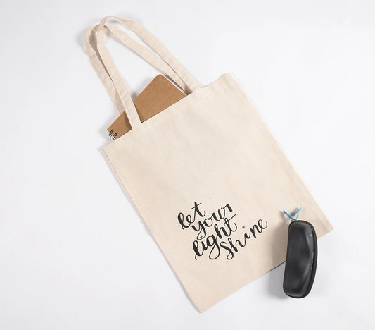 Let your light shine' Canvas Tote bag - GAAIA