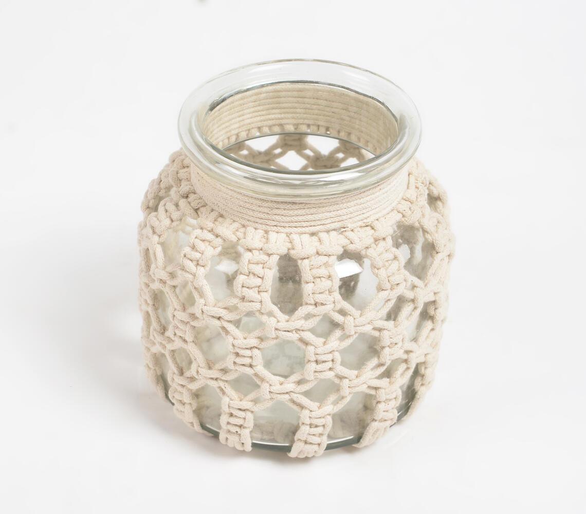 Macrame Knots & Glass Vase - GAAIA