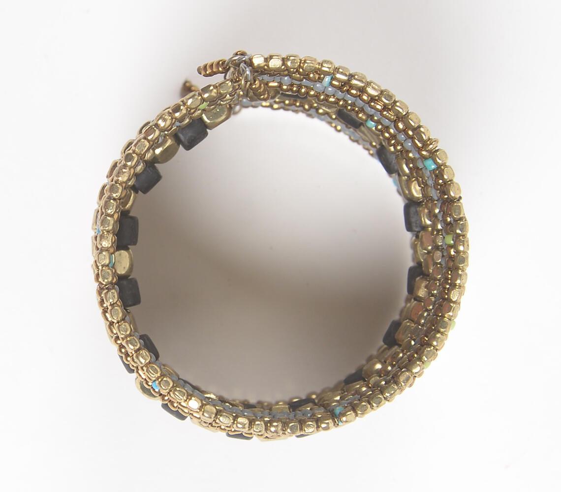 Metallic Beaded & Stacked Bracelet - GAAIA