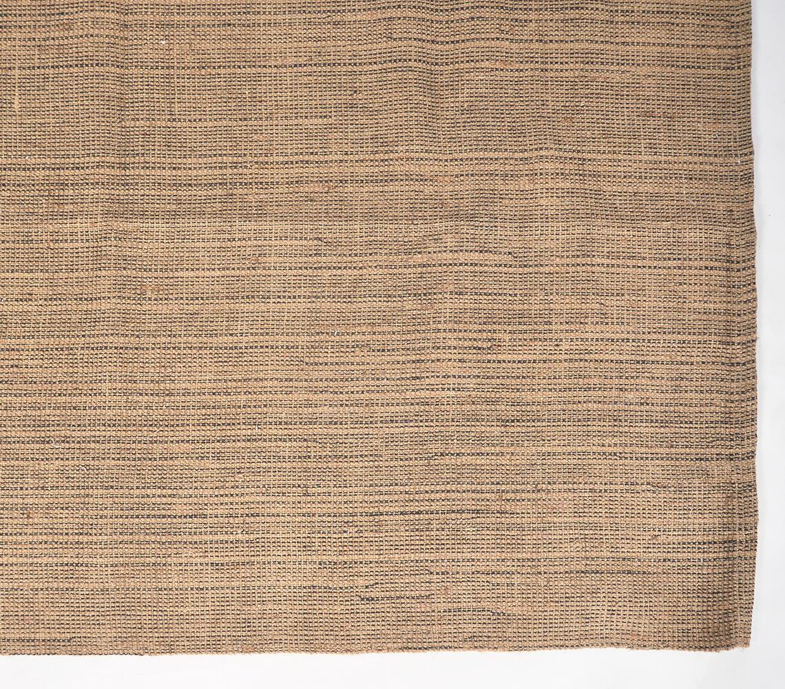 Minimal handwoven jute & cotton rug - GAAIA