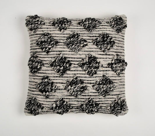 Monochrome Cushion Cover Diamond Tufts - GAAIA