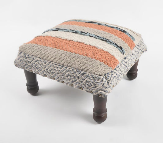 Multi color Stripe Decor Upholstered Bench - GAAIA