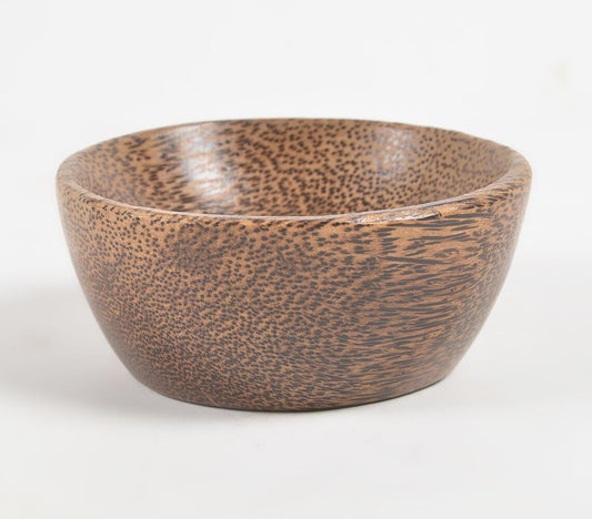 Natural Textured & Turned Palm Wood Bowl - GAAIA