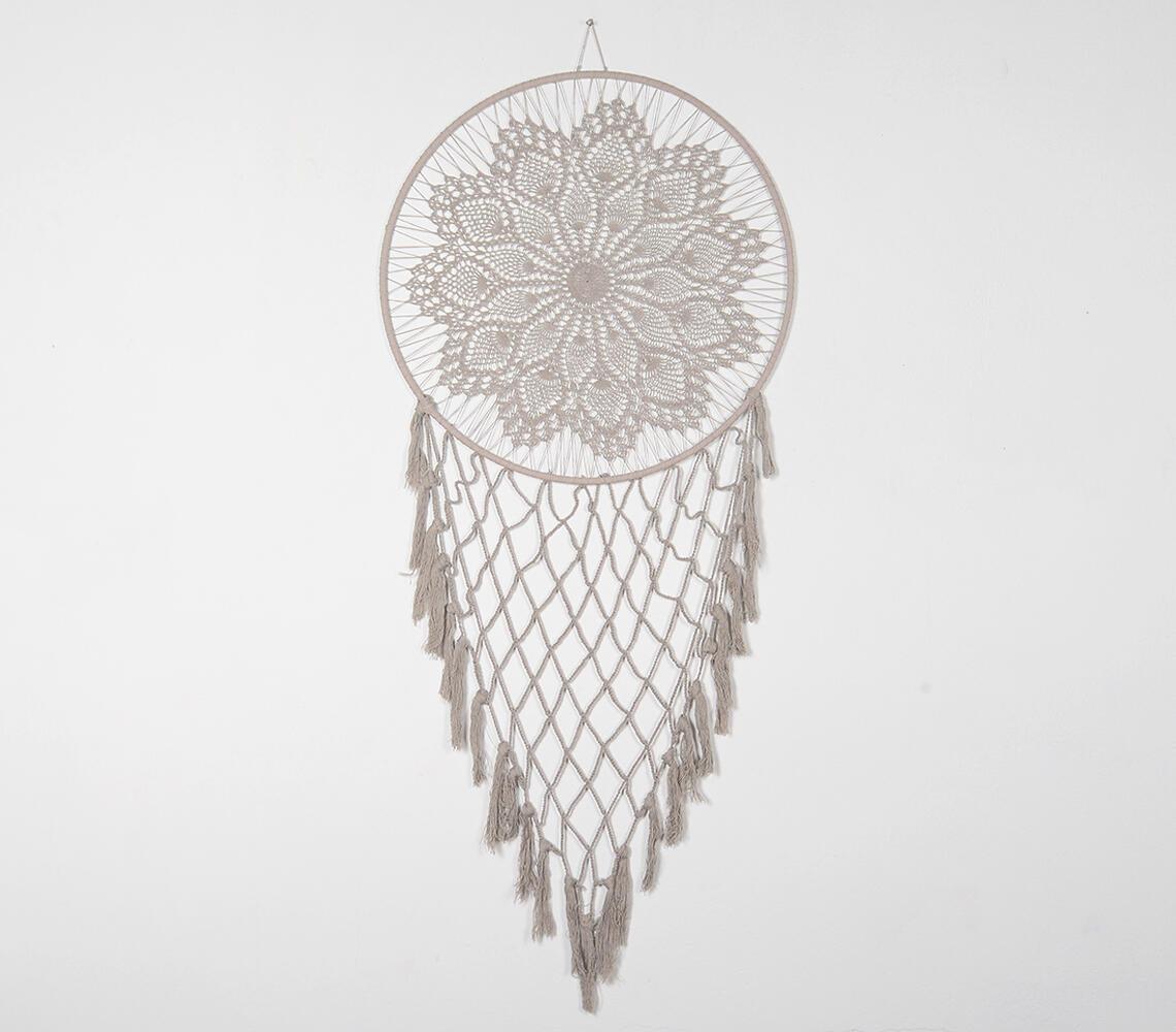 Neutral Crochet Mandala Dreamcatcher - GAAIA