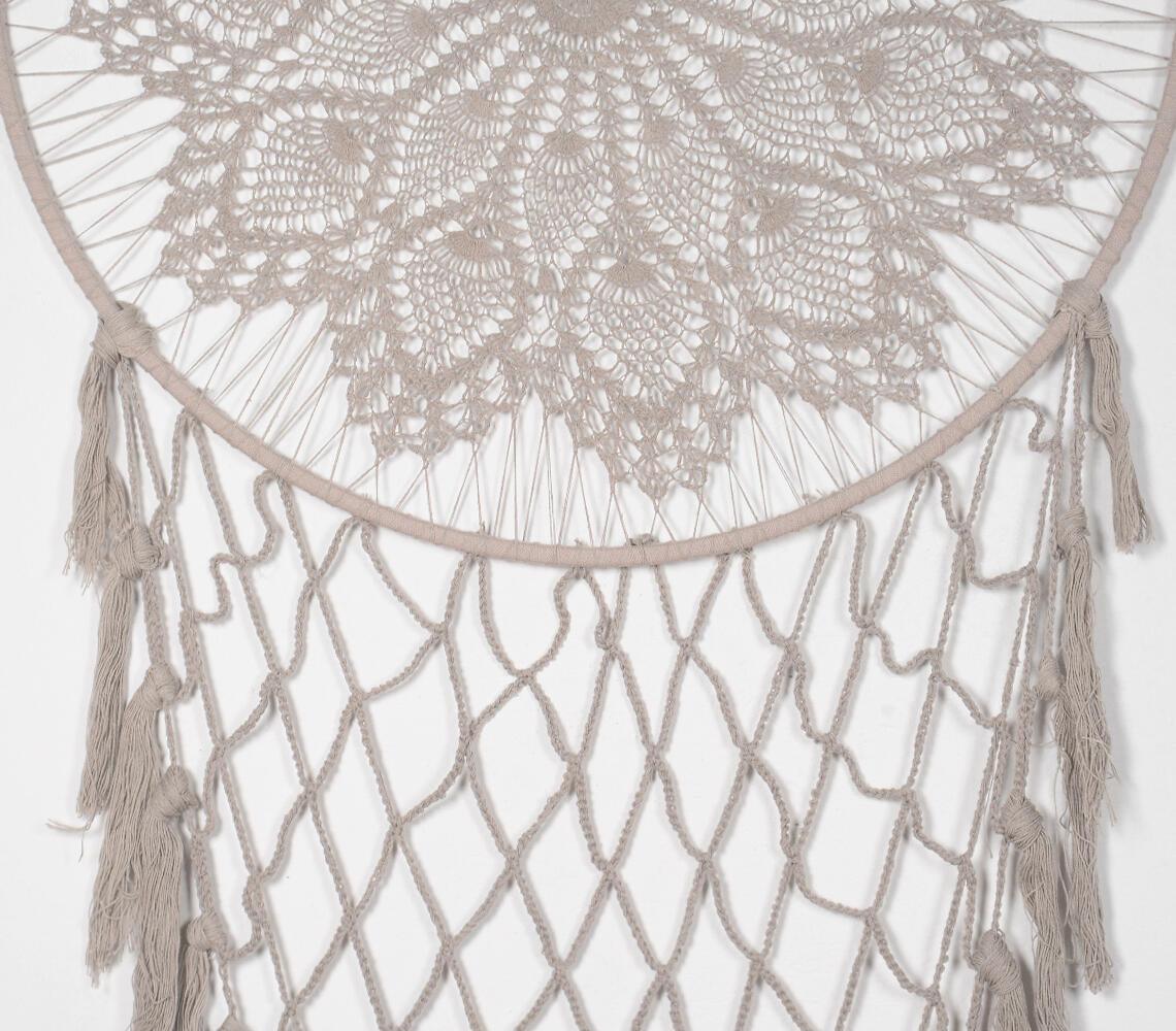 Neutral Crochet Mandala Dreamcatcher - GAAIA