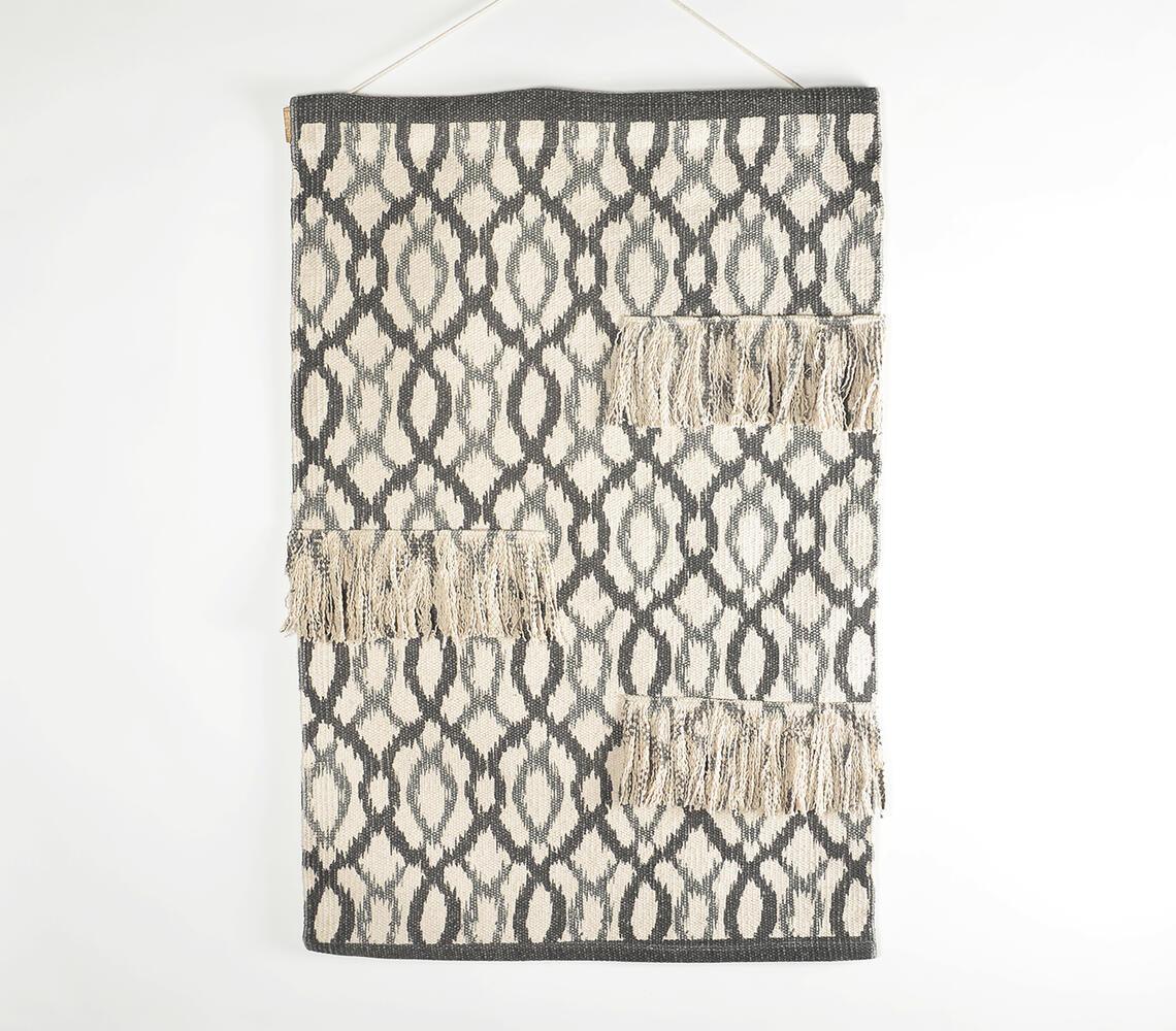 Novelty Print Cotton Grey Wall Hanging - GAAIA