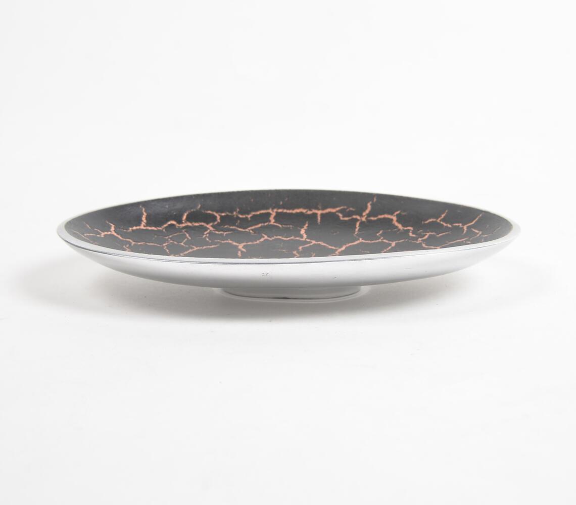 Oval Black Textured Egg Plate - GAAIA