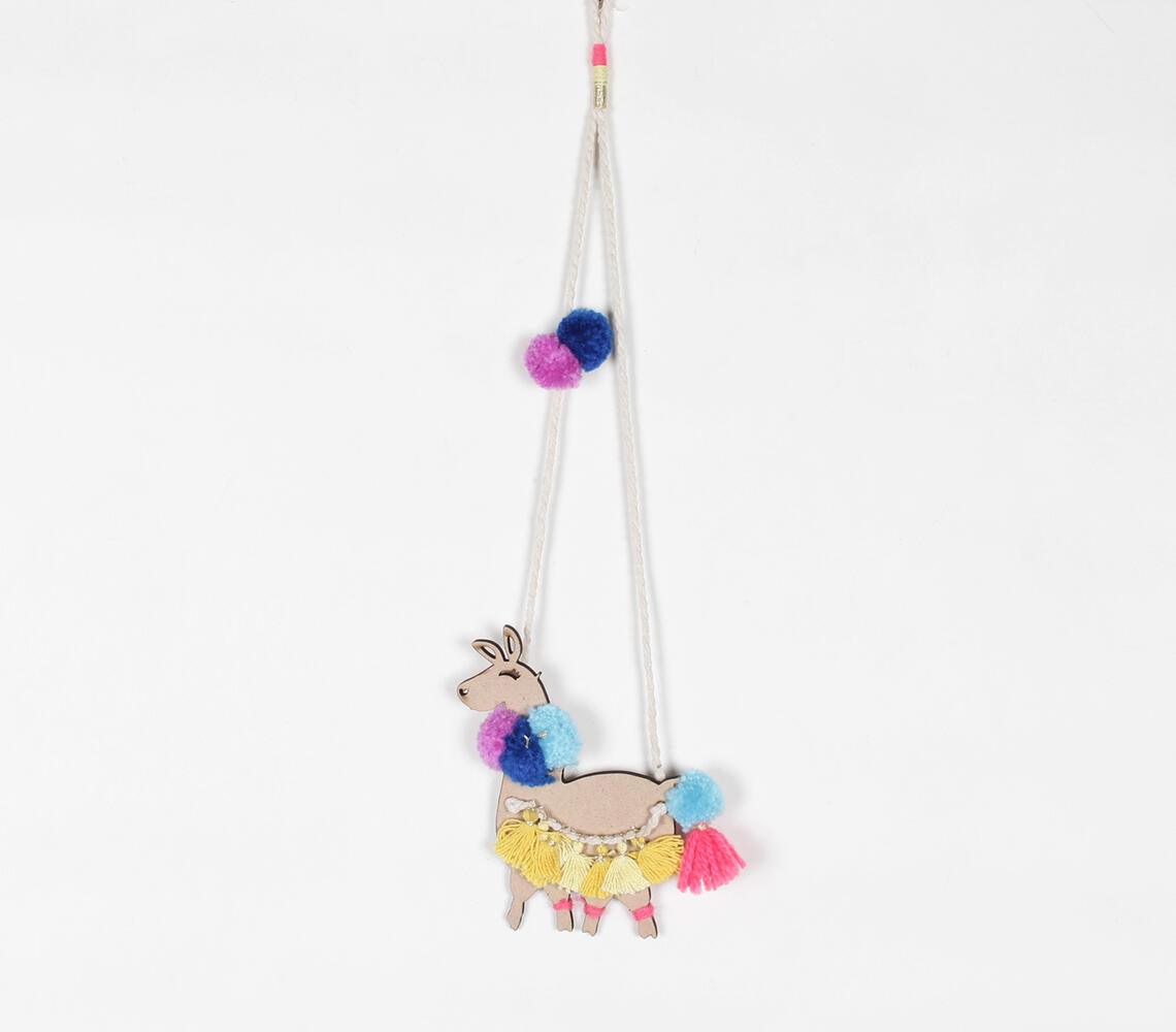 Pompoms & Tasseled-Accents Unicorn Wall Decor - GAAIA