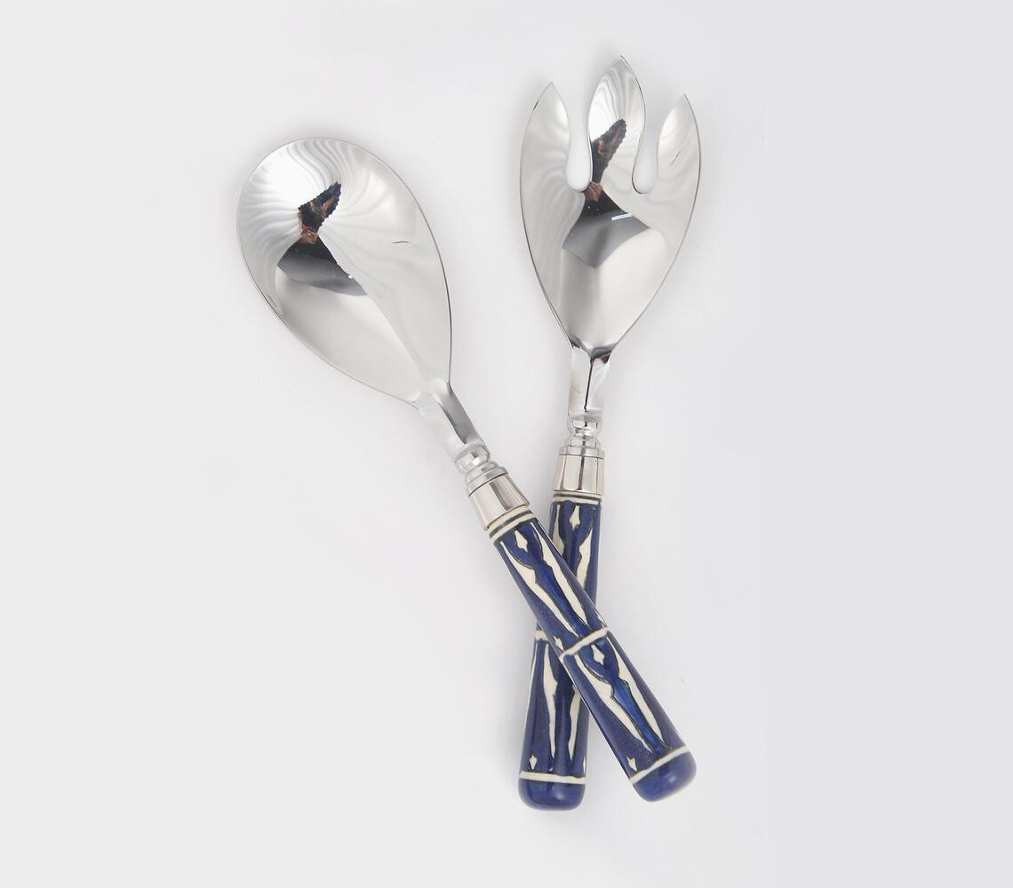 Pottery Ceramic Salad Servers - GAAIA