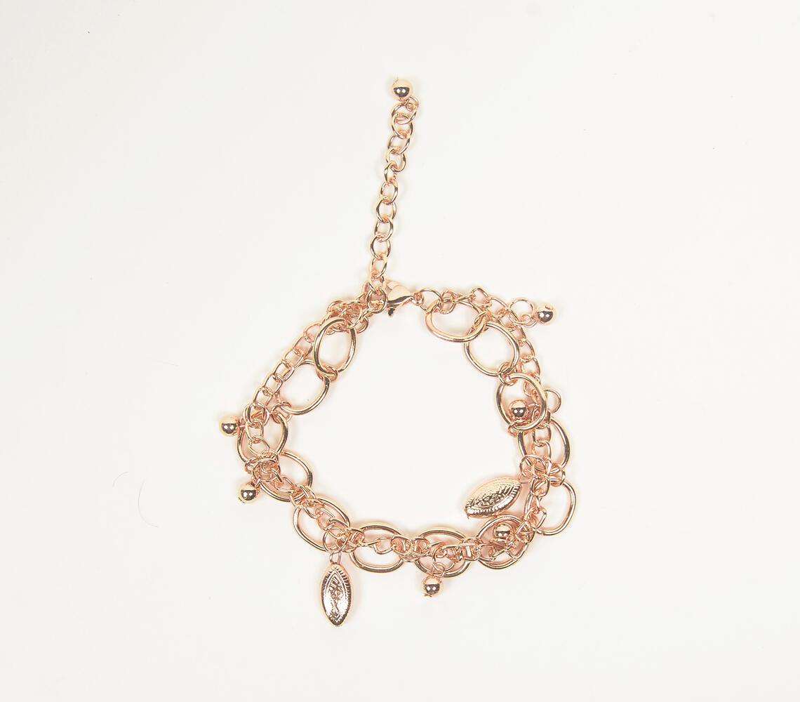 Rose-Gold Iron Charm bracelet - GAAIA