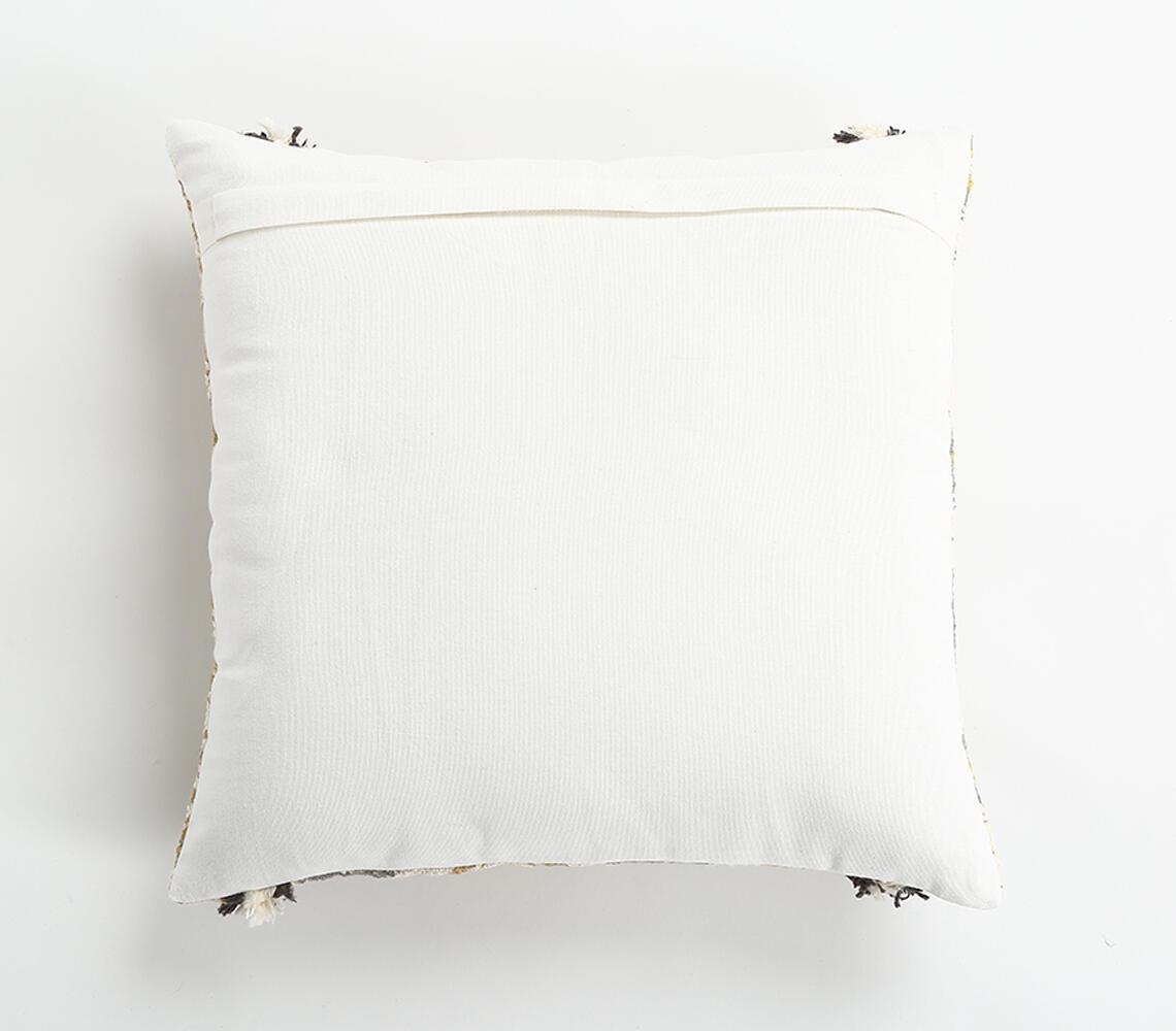 Textured Diamond Pattern Cotton Cushion Cover - GAAIA