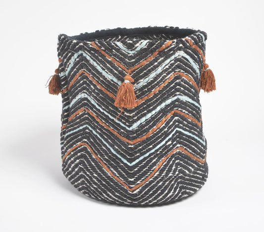 Textured Zig-zag Multi-purpose Storage Basket - GAAIA