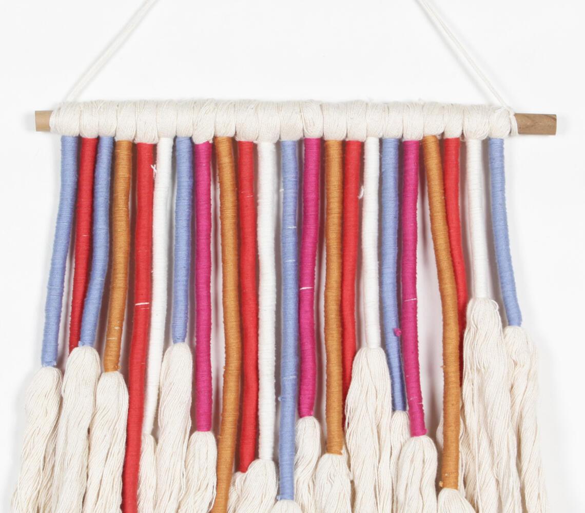 Thread-wrapped rope tasseled wall decor – GAAIA