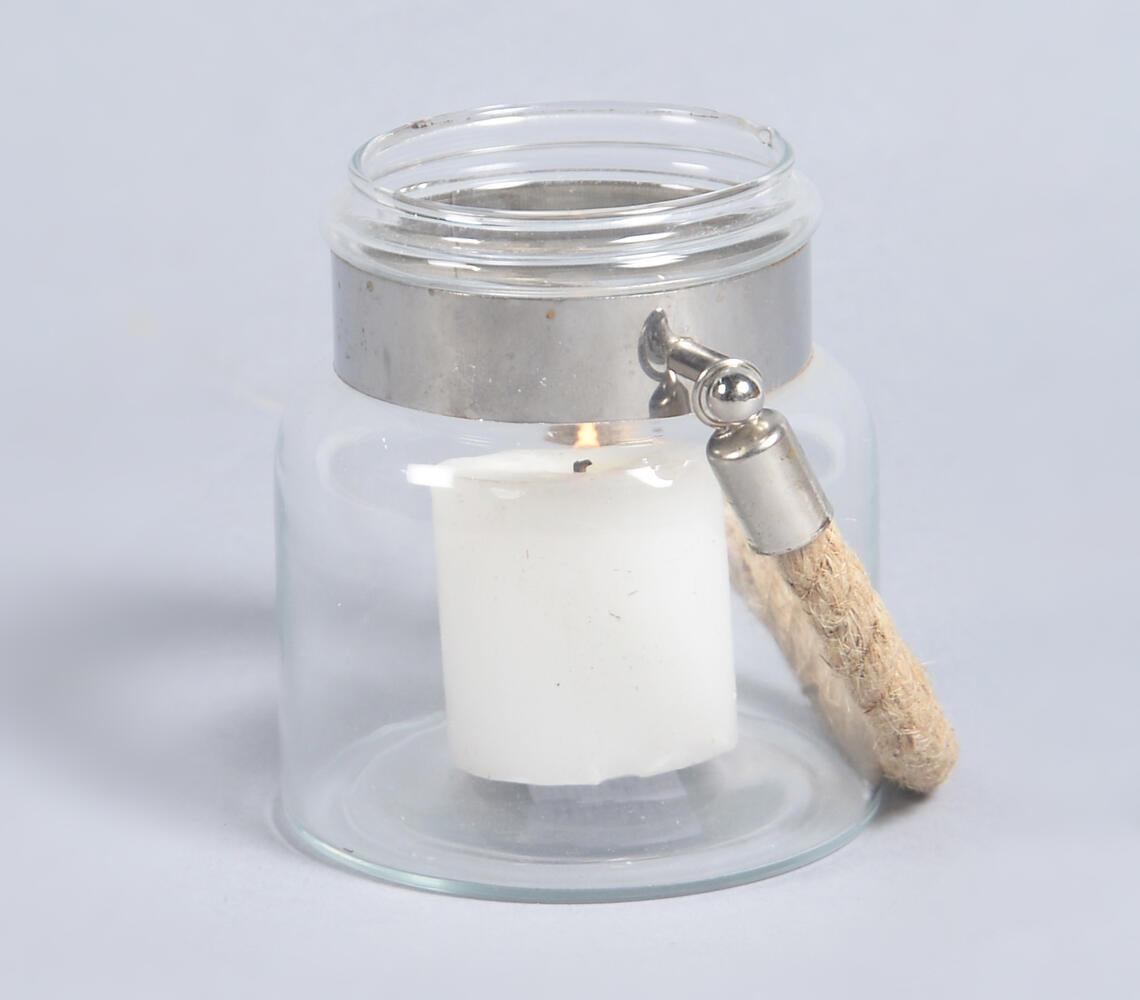 Transparent Glass Decorative Votive Jar - GAAIA