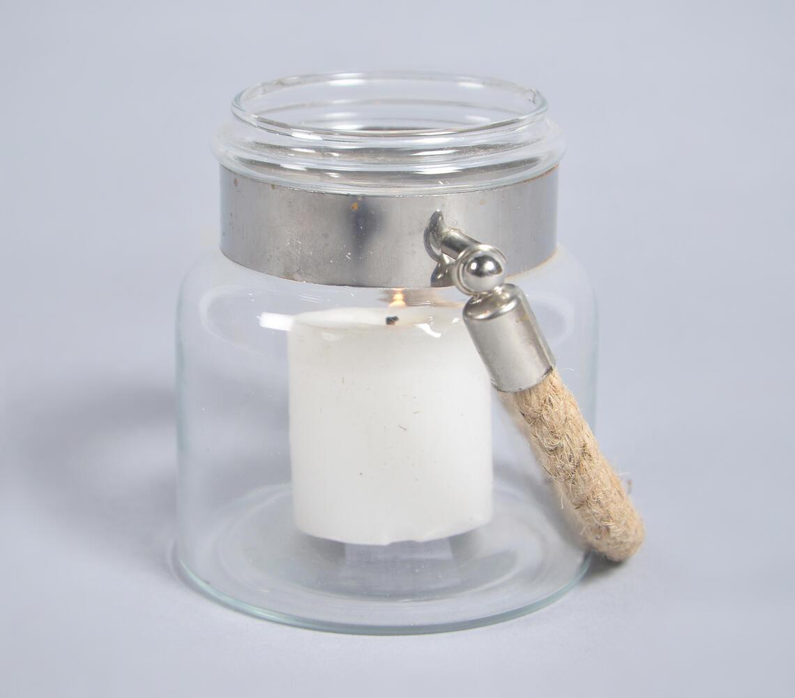 Transparent Glass Decorative Votive Jar - GAAIA