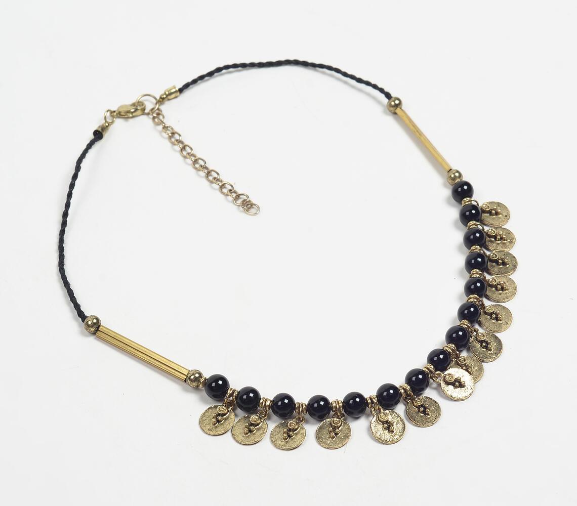 Tribal Beaded Coin Necklace - GAAIA