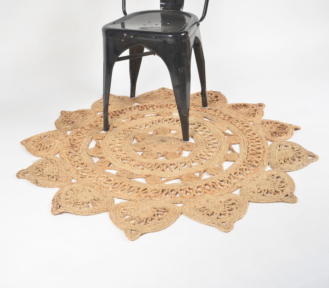 Tribal Floral Jute Rug - GAAIA