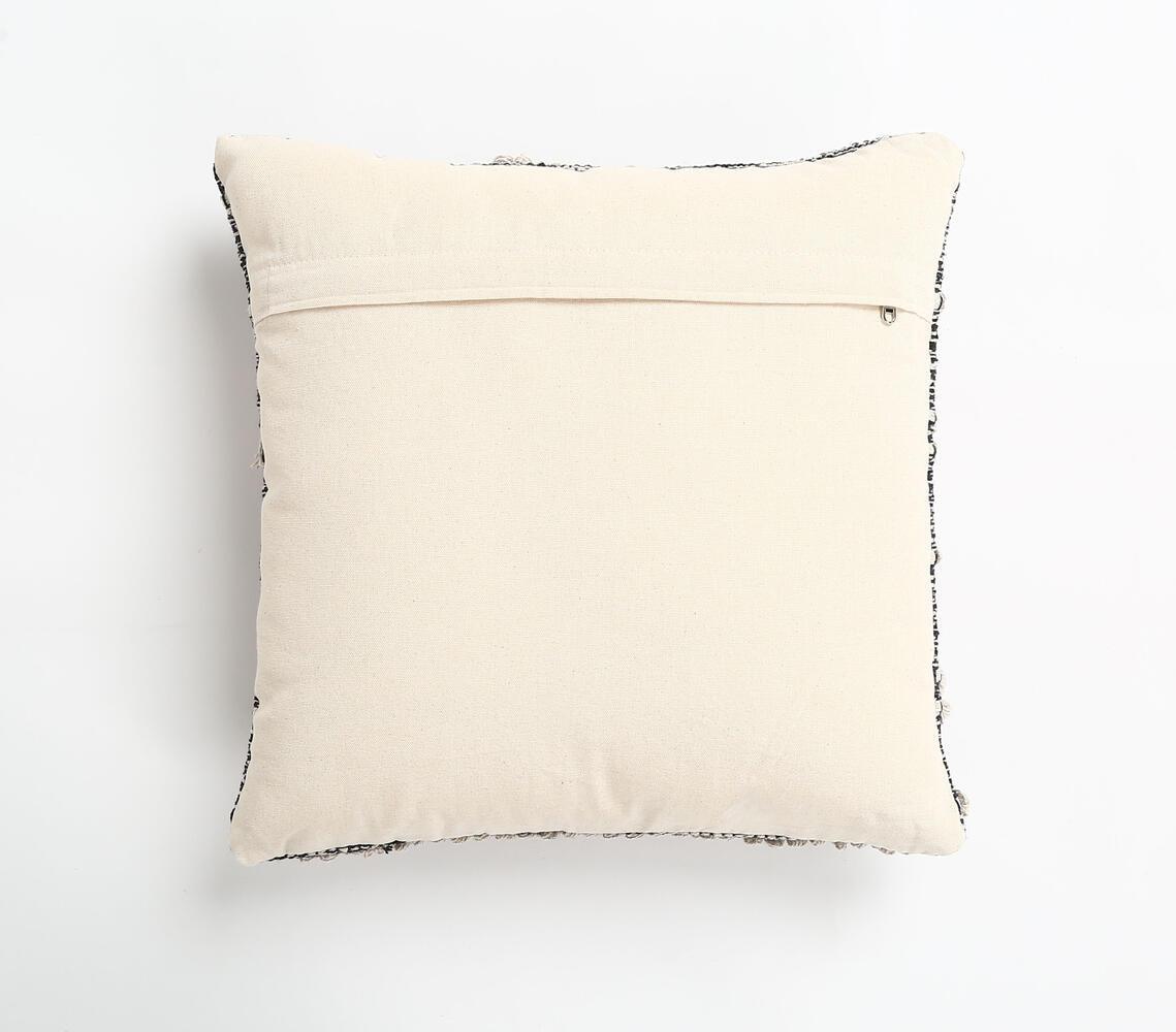 Tufted & Fringed Cotton Cushion Cover - GAAIA