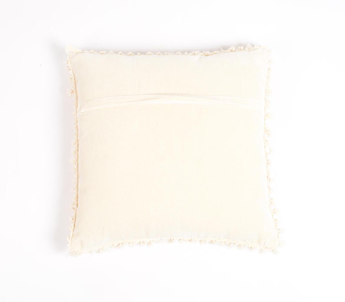 Velvet Cotton Tasseled Cushion Cover - GAAIA