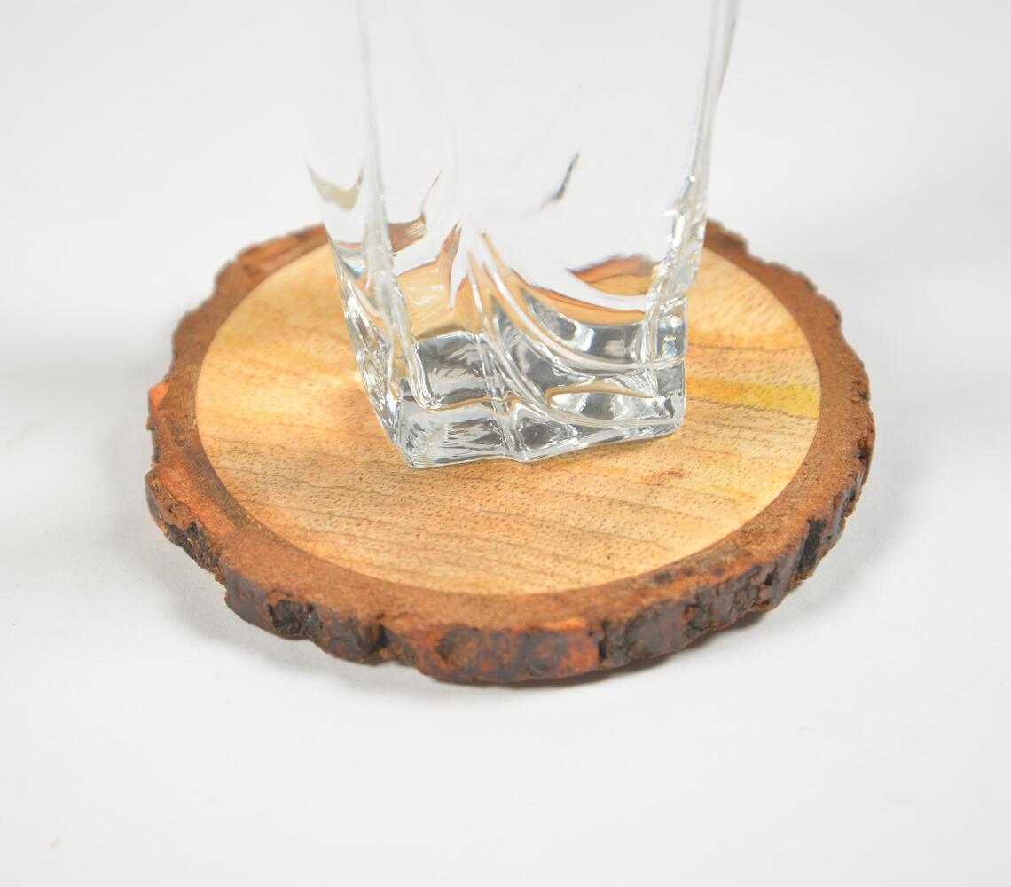 Wooden Log Coasters (set of 4) - GAAIA