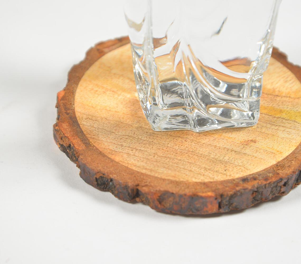 Wooden Log Coasters (set of 4) - GAAIA